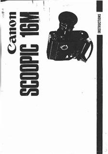 Canon Scoopic -Series manual. Camera Instructions.